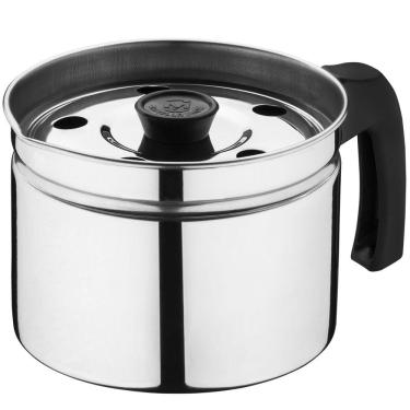 Imagem de Caneco Fervedor De Leite 1,5L Leiteira Em Aço Inox Com Tampa