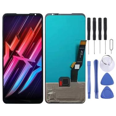 Imagem de YUNCHAO Acessórios telefônicos Tela Original OLED LCD para Zte Nubia Red Magic 6 / Nubia Red Magic 6 Pro com Digitalizer Full Assembly Substituição do telefone celular