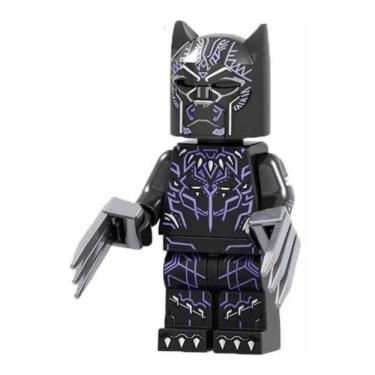 Imagem de Boneco Blocos De Montar Pantera Negra Black Garra Marvel