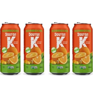 Imagem de 4x Kombucha Laranja e Gengibre 350ml Doutor K