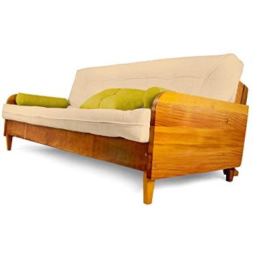 Imagem de Sofá Cama Paris Acquablock Bege em Madeira Maciça Nobre