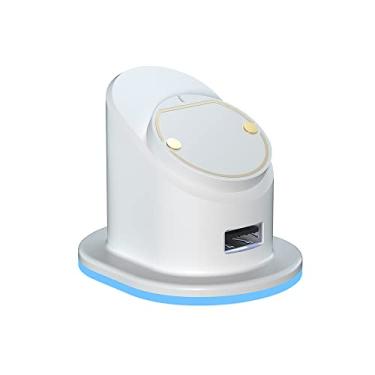 Imagem de Hokeyio Mouse Base de carregamento de metal sem fio RGB MOD para Logitech GPW GPX G903 G502 Superlight Electronic Sport (branco)