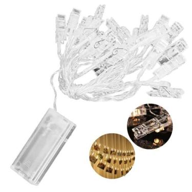 Imagem de Pisca-Pisca 10 Led Varal 20 Prendedor Para Fotos Decoração - 01Smart, 