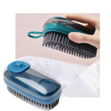 Imagem de Escova Dispenser Limpeza multifuncional 3 em 1 Reutilizavel Limpa Roup