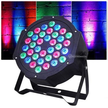 Imagem de Canhão De Led Refletor Jogo de Luz 36 LEDs 30W RGBW e Strobo P/ Palco,