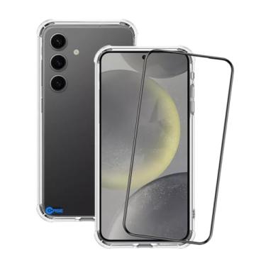 Imagem de Capa Capinha Case Anti Impacto Transparente Premium Silicone + Película de Vidro 3D para Samsung Galaxy S24 Plus