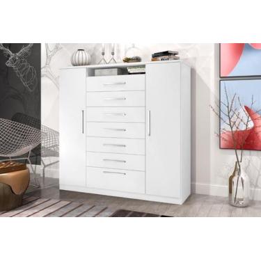 Imagem de Cômoda / Sapateira / Multiuso Organizadora Grande MEG 02 portas e 07 G