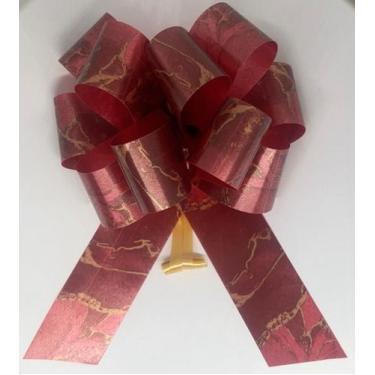 Imagem de Laço Pronto Para Presente e Embalagem -Flor Grande Marmorizado 10 Unid