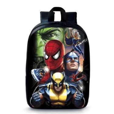 Imagem de Mochila Escolar Super Heróis Pequena Bolsa Pré Escolar Infantil Novida