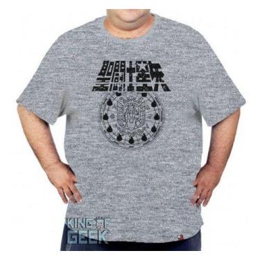 Imagem de Camiseta Plus Size Cavaleiros Do Zodíaco Blusa Desenho Geek - KING OF 