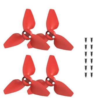 Imagem de 4 Pçs Lâminas de Hélice 2016S para DJI NEO Pocket Flying Camera, Adereços de Liberação Rápida Lâminas Asas para DJI Neo Drone Acessórios (Vermelho)