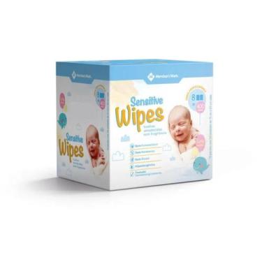 Imagem de Toalhas Lenço Umedecidos Sem Fragrância Sensitive Wipes Member's Mark 