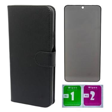 Imagem de Capa Carteira + Pel. Privacidade Para Redmi Note 14 Pro 5g - Mustangsh