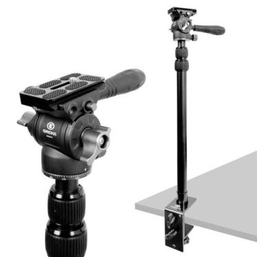 Imagem de Suporte Mesa Garra Com Cabeça Hidraulica Para Camera 3kg Greika