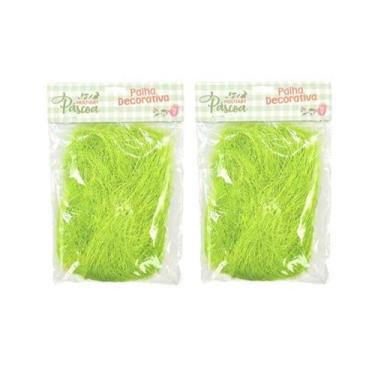 Imagem de Palha Enfeite Decorativa Para Presente Cesta Pascoa 2 Pacote - D Prese