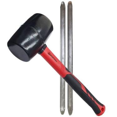 Imagem de Kit 2 Espátula Desmontar Pneu 24pol Grande  Martelo Fibra - BOARTYRE