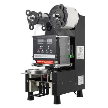 Imagem de Máquina seladora de copos totalmente automática – sela de 500 a 600 xícaras/hora, compatível com copos de 90/95 mm, tecnologia sem vazamento, aço carbono durável e bandeja ajustável para uso versátil