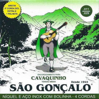 Imagem de Encordoamento Cavaquinho Média São Gonçalo Bolinha IZ0131