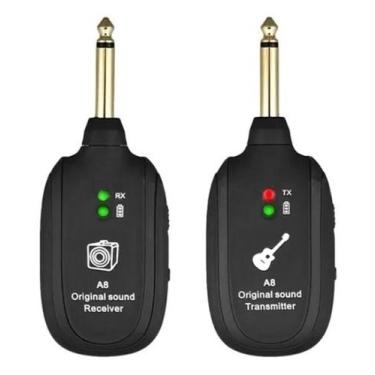Imagem de Transmissor e Receptor Sem Fio P/ Guitarra, Violão e Baixo - A8