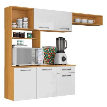 Imagem de Cozinha Suspensa Nanda Cinamomo Branco - Aramóveis