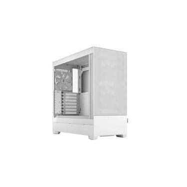 Imagem de Gabinete Gamer Fractal Design Pop Air, Mid Tower, ATX, Lateral em Vidro, TG Clear, Branco - FD-C-POA1A-03