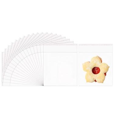 Imagem de Doutop 500 peças de sacos de celofane transparentes pequenos, 3 x 3, sacos de plástico autovedáveis, sacos de violoncelo de 1 mil, para joias, brincos, doces, velas de padaria, sabonete, biscoitos, 8