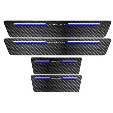 Imagem de Kit Soleira Protetora Porta Premium Blue Carbono - VeraCruz - Jhow Ade