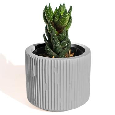 Imagem de Vaso Decorativo Contemporâneo 7cm Em Cimento Artesanal Cinza