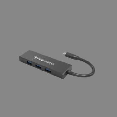 Imagem de Hub Adaptador Kross 5 Em 1 Usb-C Para 4 Usb 3.0 Ke-Uc4163 - Kross Eleg