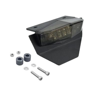 Imagem de KiBcsLic Luz Indicadora de Seta para Motocicleta, Lâmpada Piscante, Luz Traseira LED Integrada para Motocicleta, Acessórios para Quadriciclo CRF300L, Preto