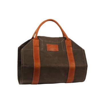 Imagem de 1844 Helko Werk Germany Frontier Collection - Suporte Para Lenha De Lona Suportes E Bolsas Lareira (Log Olive) Nº 8755O