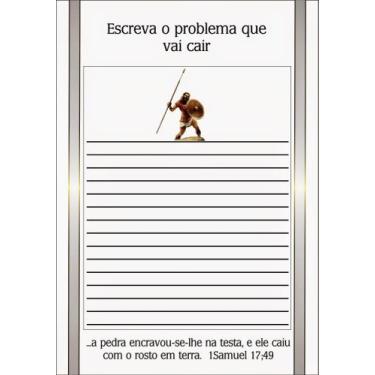 Imagem de 100 folhas p/ pedido de oração - SC, Escreva o problema que vai cai