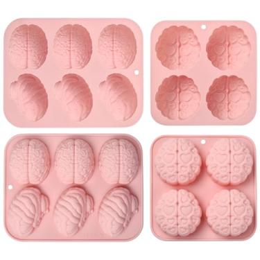 Imagem de Ipotkitt 2 peças, 2 modelos, moldes realistas de silicone para o dia das bruxas, formas de órgão para artesanato, resina epóxi, sabonete, doce, chocolate, fondant, geléia, cubo de gelo, petiscos para