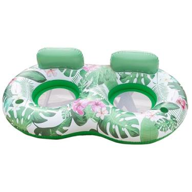 Imagem de Espreguiçadeira de piscina de bronzeamento, boia inflável de PVC – Cama flutuante confortável para natação, viagem, festa na praia, parque de diversões