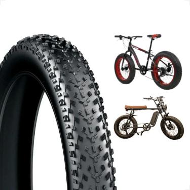 Imagem de Pneu Pineu Aro 20 X 4.0 Fatbike Mobylete StretGo Scooter Bike eletrica Cravudo Largo Balão Gordo
