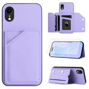 Imagem de Asuwish Capa de telefone para iPhone XR 6.1 capa carteira com protetor de tela, suporte para cartão, alça transversal, cordão de couro para iPhoneXR iPhone10R i Phonex 10XR 10R RX CR iPhoneXRcases