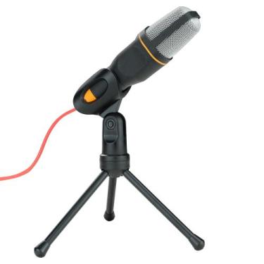 Imagem de Microfone Com Fio Condensador Com Tripé Suporte Cachimbo Para Live Gra