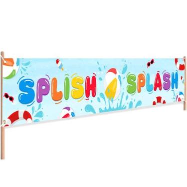 Imagem de Banner Pool Party Splish Splash, tema Summer Pool Splish Splash, decor