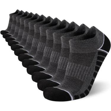 Imagem de Meias de tornozelo COOVAN Athletic Running, almofadadas para homens, p