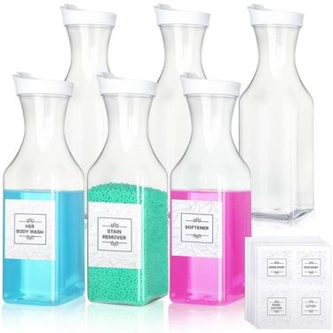Imagem de Dispensador de detergente para roupa VZZNN, pacote com 6, 1,57 L com 2