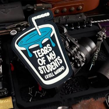 Imagem de Students Tears Patch PVC Patch Teacher Student Badge Funny Hook&Loop Patches Military Moral Armband Tactical Backpack Stickers