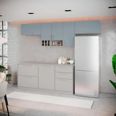 Imagem de Cozinha Completa Itatiaia Essence 280cm com Nicho em Madeira Fendi/Gri