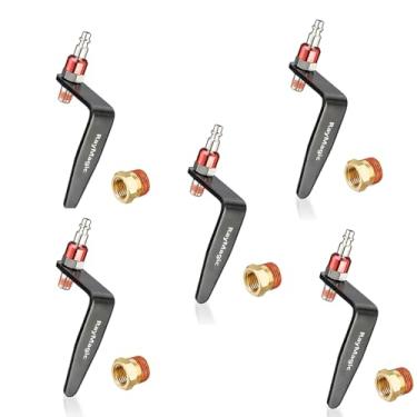 Imagem de RayMagic Gancho de gancho de viga de aço pneumático, leve, durável, reutilizável de metal ajustável, fácil instalação, ganchos com encaixe giratório para ferramenta pneumática de 1/10.2 cm, para