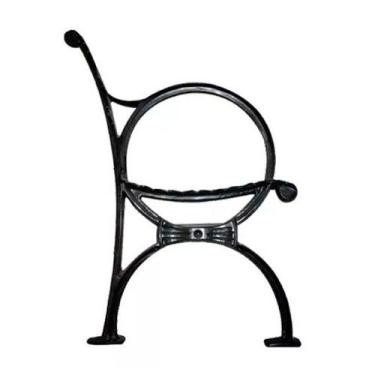 Imagem de Par Pé de Banco Praça Jardim Decoração Arco Íris em Ferro - UNICLÁUDIO