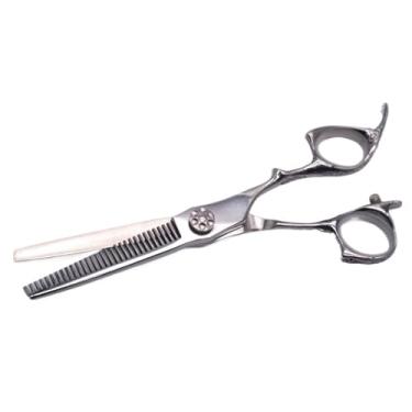 Imagem de Tesoura Profissional Cabeleireiro, Tesoura Profissional Premium com Acabamento Trabalhado para Barbeiro Cortar Cabelo Linha(Desbaste,6.0 Polegadas)