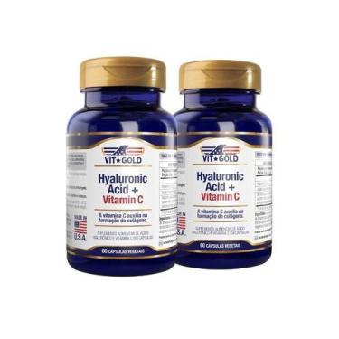 Imagem de Ácido Hialurônico Com Vitamina C Vitgold Kit 02 Unidades