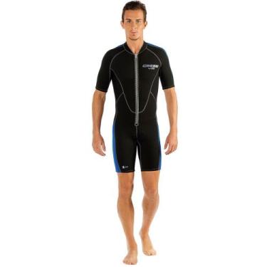 Imagem de Roupa de Neoprene Curta Short John para Mergulho Cressi Lido 2, 2-P-S