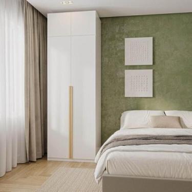 Imagem de Guarda-Roupa Modular 2 Peças 4 Portas e Gaveteiro Jade CabeCasa Madeir