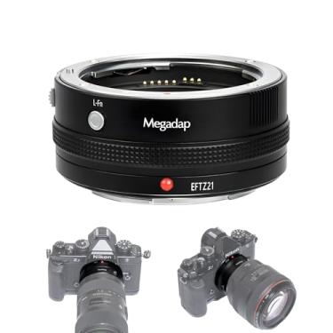 Imagem de Adaptador de lente Megadap EFTZ21 com foco automático, abertura eletrônica integrada compatível com câmera Nikon Z Zf Z6III Z9 Z8 Z7 Z6 Z7II Z6II Z5 Z50 ZFC para lentes Canon EOS EF Sigma Tamron EF