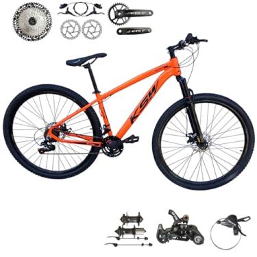 Imagem de Bicicleta Aro 29 Ksw Xlt 12 Velocidades Freio Hidraulico (LARANJA/PRETO, 21)